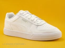 Puma CAVEN Blanc Gris - Basket Basse Homme
