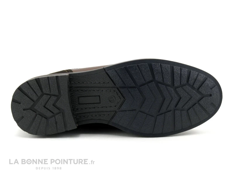 Point D Orgues FAGUE Marron Fonce - Boots Homme Lacet Et 2 Zips – Image 6