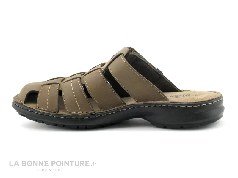 Point D Orgues TEJOSCAR - Sabot Homme Reglable Cuir Marron – Image 3