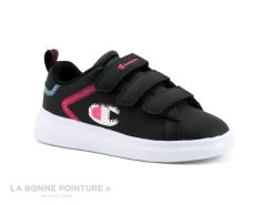 Champion ANGEL G PS Noir Rose Bleu - Basket Fille 3 Scratches