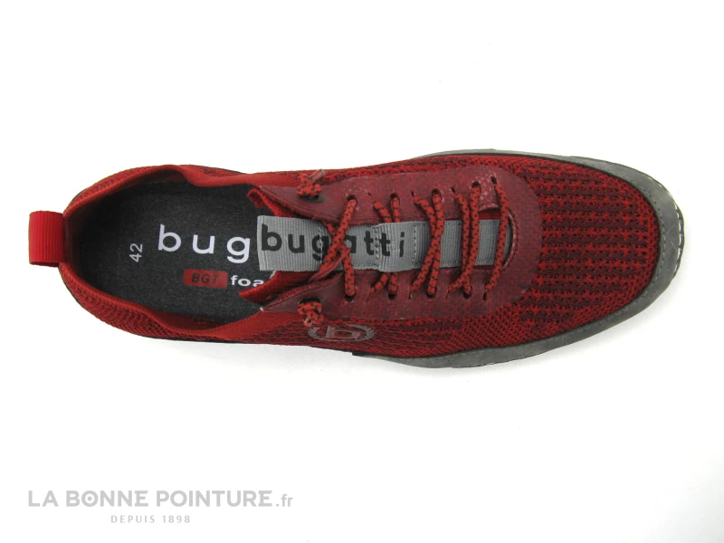 Bugatti TURACO 321-A3E01 Dark Red - Basket Rouge Homme – Image 6