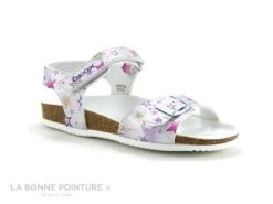 Geox ADRIEL J028MC Silver - Argent - Etoiles Multicolores Sandale Fille