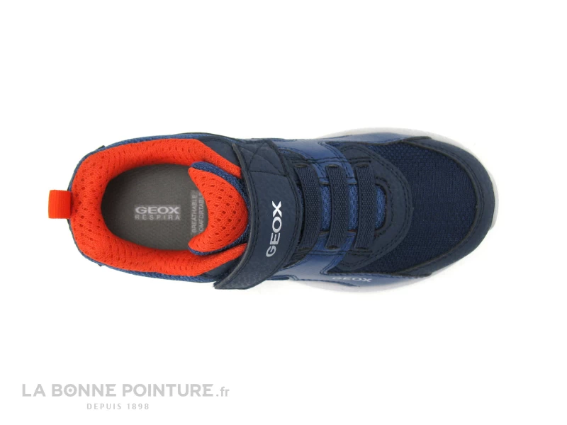 Geox SVETH Navy Red - J166PA - Basket GARCON Elastique Et Scratch – Image 6