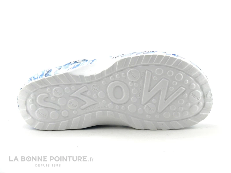 Woz Cheese Bluette - Bleu Blanc - Sabot Fleuri – Image 7