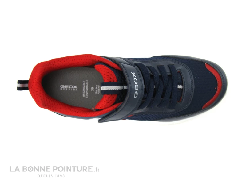 Geox SVETH Navy Red - J166PA - Basket GARCON Elastique Et Velcro – Image 6