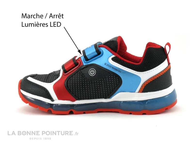 Geox SUPER-MARIO J1644A Android - Black Sky - Basket Basse Led – Image 3