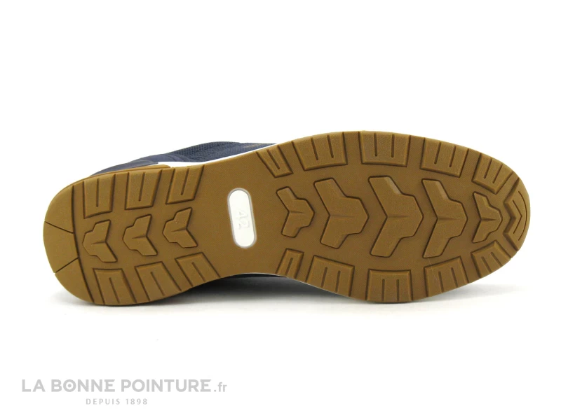 Streeter XABY Marine - Camel - Basket Homme En Maille Bleu Marine – Image 4