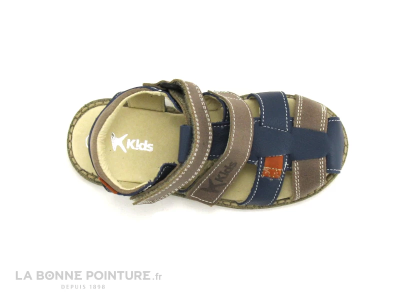 K-K Kolev And Kolev 25-2 - Beige Bleu Marine - Sandale Enfant – Image 6