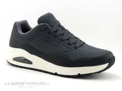 Skechers UNO TIMELINE Gris Noir - Basket Homme