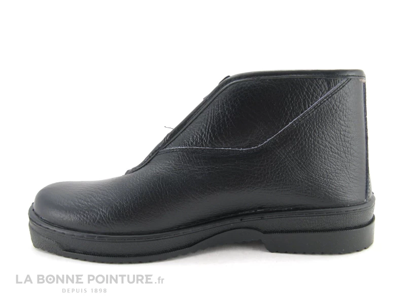 Moran's TORRO Boots Cuir Noir Fermeture éclair – Image 3