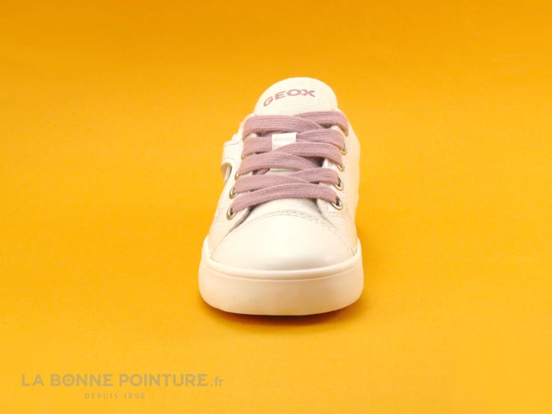 Geox SP GISLI J024NB Blanc Rose Love - Basket Fille – Image 2