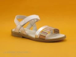 MKids METUS Blanc Argent Multicolore - Nu-pieds Fille