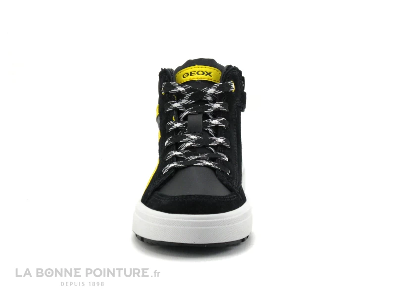 Geox WEEMBLE J26HAB - Black Yellow - Sneakers Montante GARCON – Image 2
