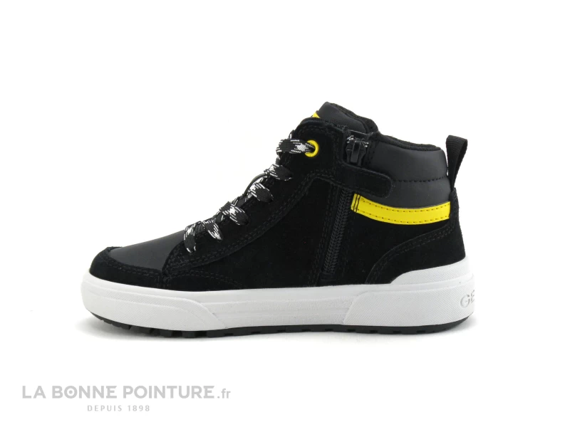 Geox WEEMBLE J26HAB - Black Yellow - Sneakers Montante GARCON – Image 3