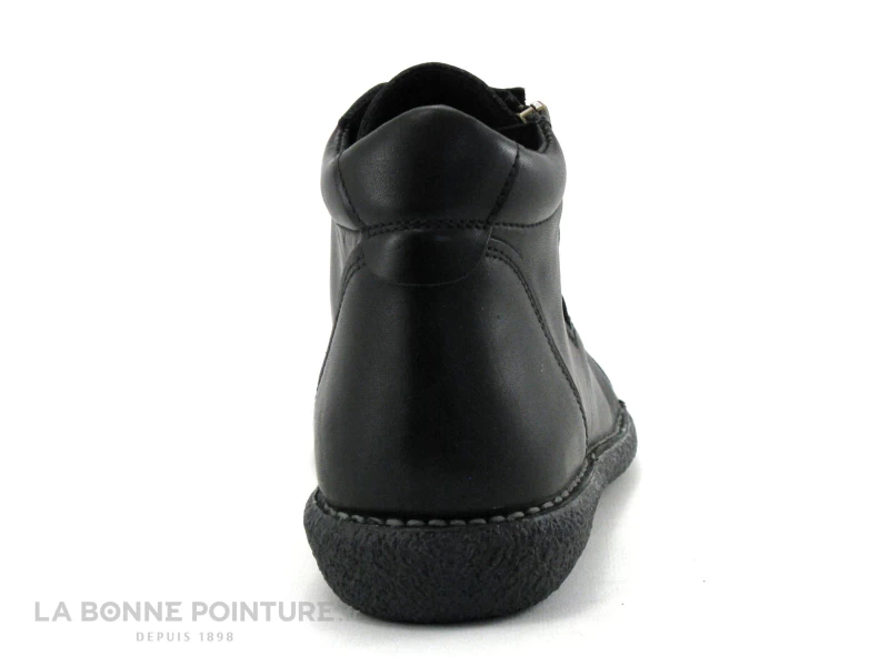 Brans 13580 Negro - Boots Femme Cuir Noir Avec Elastique Et Zip – Image 4