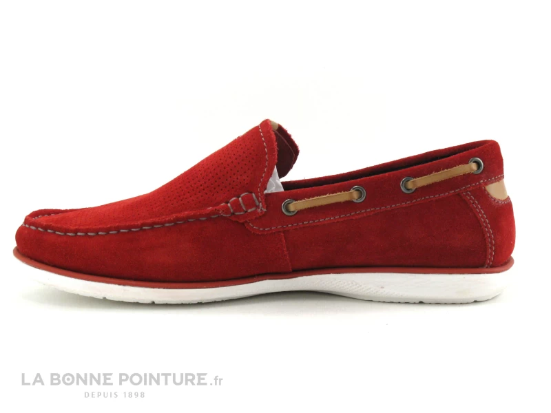 Point D Orgues POMOU Rouge - Mocassin Souple Homme – Image 3