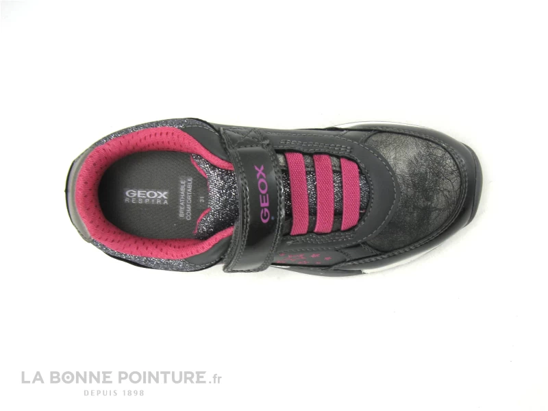 Geox JOCKER PLUS J04AUA Gris - Rose Fuchsia - Basket Fille – Image 6