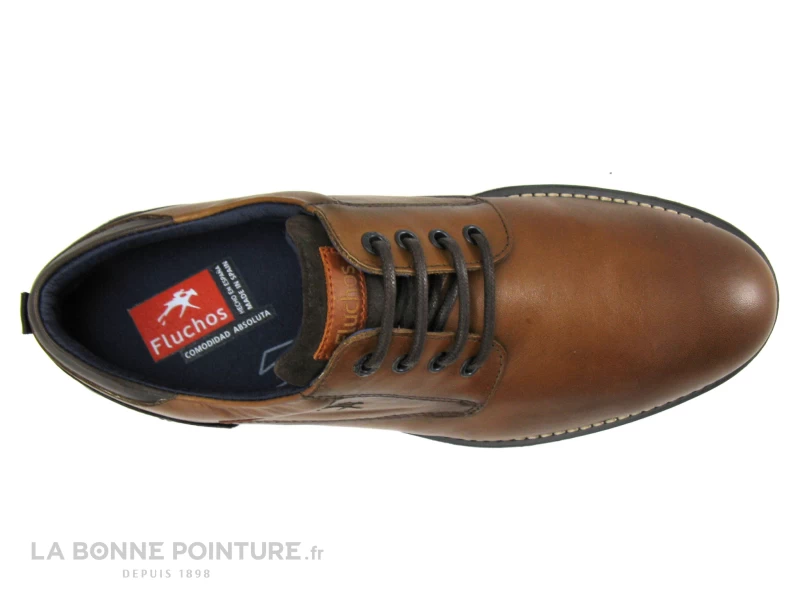 Fluchos F1340 Habana Camel - Chaussure Derbi Homme Marron – Image 6