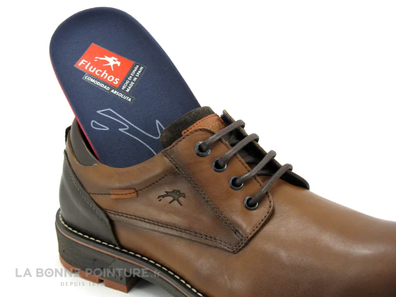 Fluchos F1340 Habana Camel - Chaussure Derbi Homme Marron – Image 5