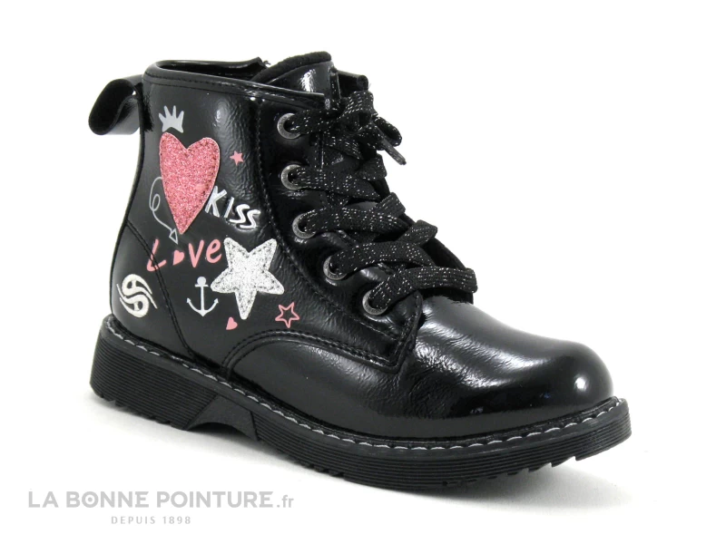 Dockers 49PS702 670 Noir - Graffitis - Boots Mode Fillette – Image 5