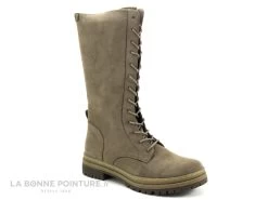 B Et M Banana Moon - Rhino Taupe - Botte A Lacet Femme Beige