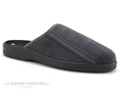 Lollans - Pantoufle Homme Velours Gris - 002B-052 - Mule