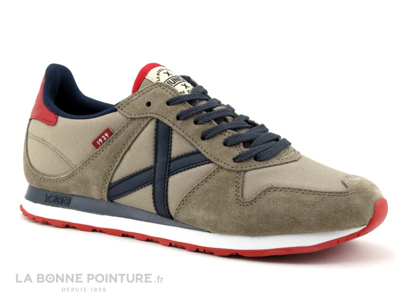 Munich MASSANA 437 Beige Bleu Rouge - Sneakers Mode Homme
