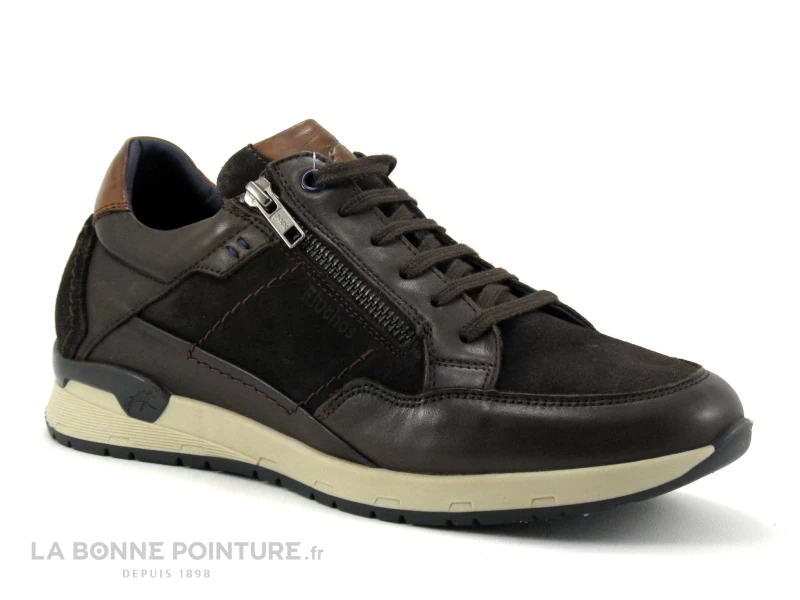 Fluchos EMORY F1295 Habana Cafe - Basket Ville Homme Marron