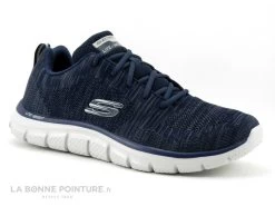 Skechers Track Front Runner Bleu Marine - Basket Sport Homme