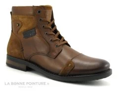 Redskins NITRO Cognac - Boots Homme Marron Avec Zip Et Lacet