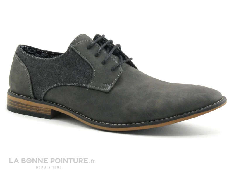 Casanova 12119 DICI - Noir - Gris - Derby Homme