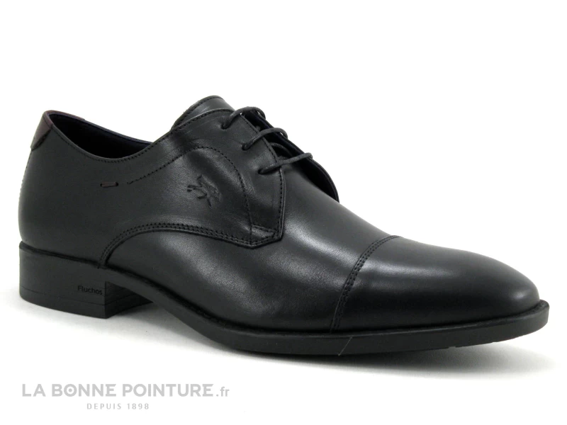 Fluchos F1055 Habana Negro Burdeos - Chaussure Habillee Homme