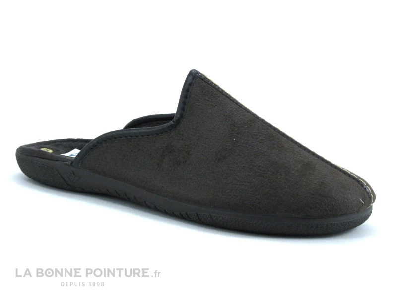 Ouf ABRIESSE Marron - 30441 - Couture Dessus - Pantoufle Mule Homme