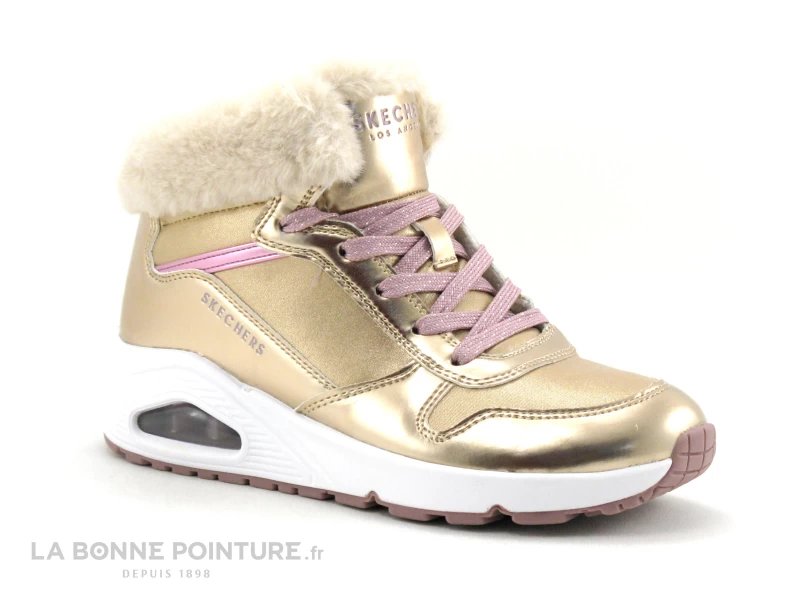 Skechers 310518L - Uno Cosy On Air - Rose Gold - Basket Montante Fille – Image 5