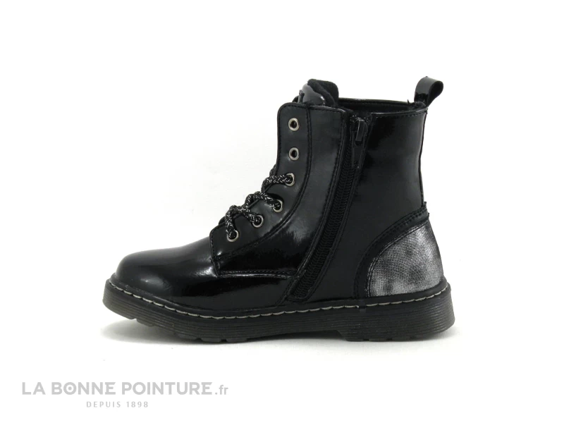 Chipie 546 04 002 Noir Verni - Couronne Rose - Boots Fille – Image 3
