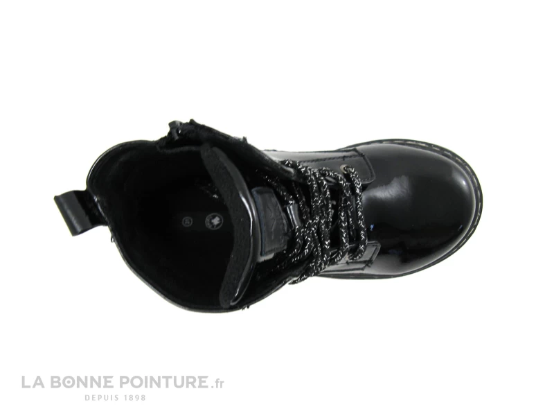 Chipie 546 04 002 Noir Verni - Couronne Rose - Boots Fille – Image 2