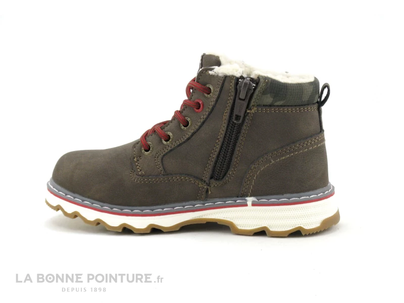 Dockers 49SU702 Marron - Lacet Rouge - Bottillon GARCON – Image 3