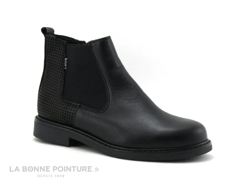 Bopy SELISOU Noir - Boots Chelsea Fille Avec Zip – Image 5