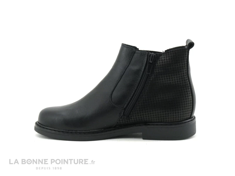 Bopy SELISOU Noir - Boots Chelsea Fille Avec Zip – Image 3