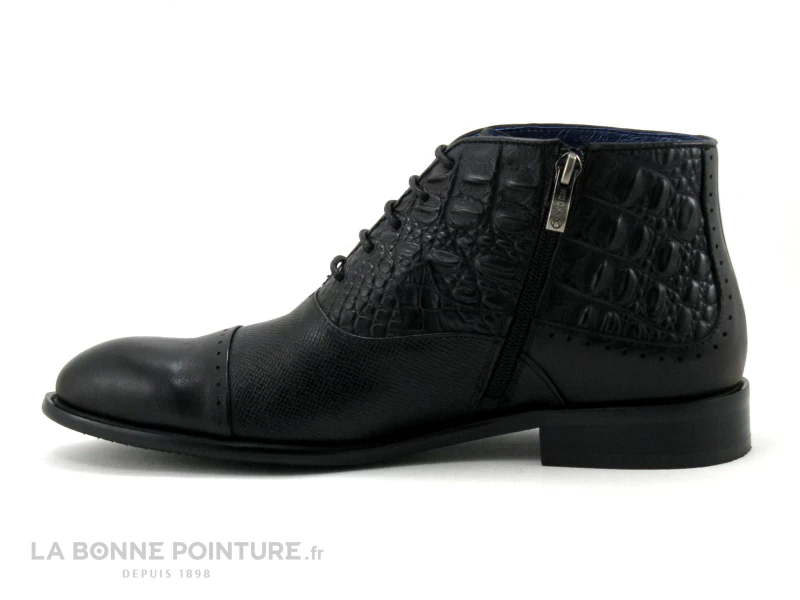 Kdopa LETO Noir - Croco Et Lezard - Bottine Habillee Homme – Image 3