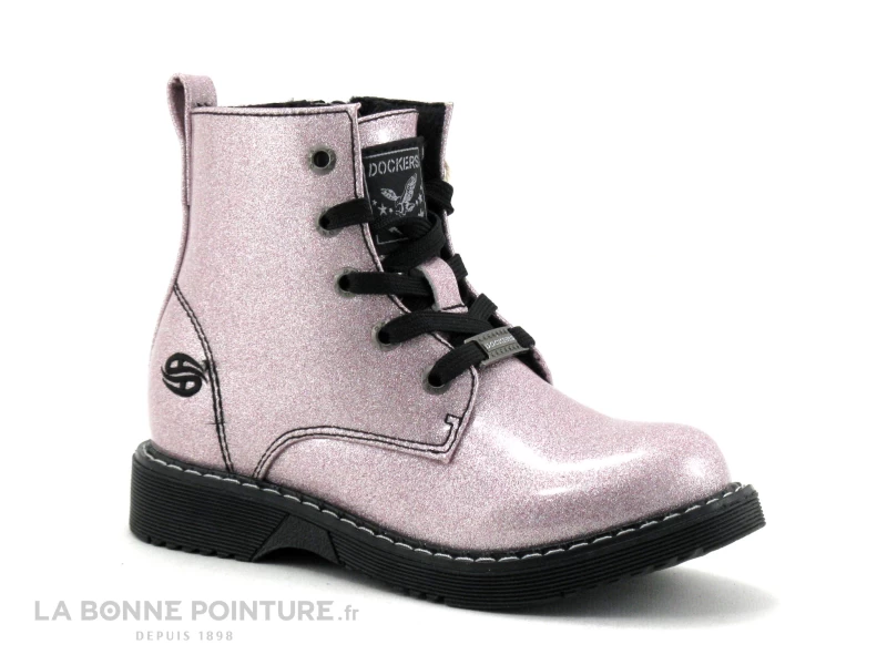 Dockers 47DG701 Rose Verni - Bottine Fille