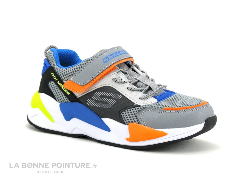 Skechers 403742L Ultrasurge - Turquoise Gris Orange - Basket GARCON – Image 5