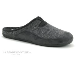 Ouf Chic Et Relax BIOTEX Gris - Pantoufle Mule Homme