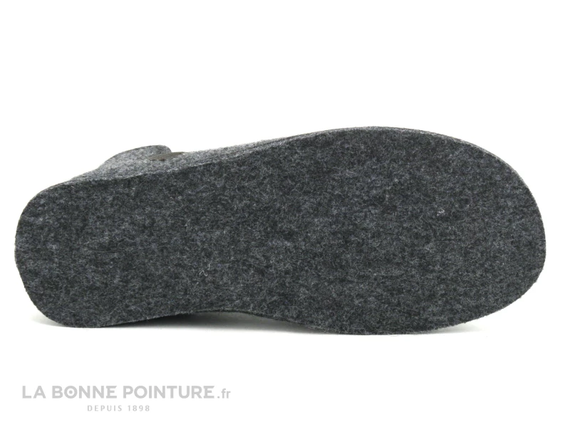 Ouf POLTO Gris - Chausson Homme Avec Semelle Feutre – Image 6