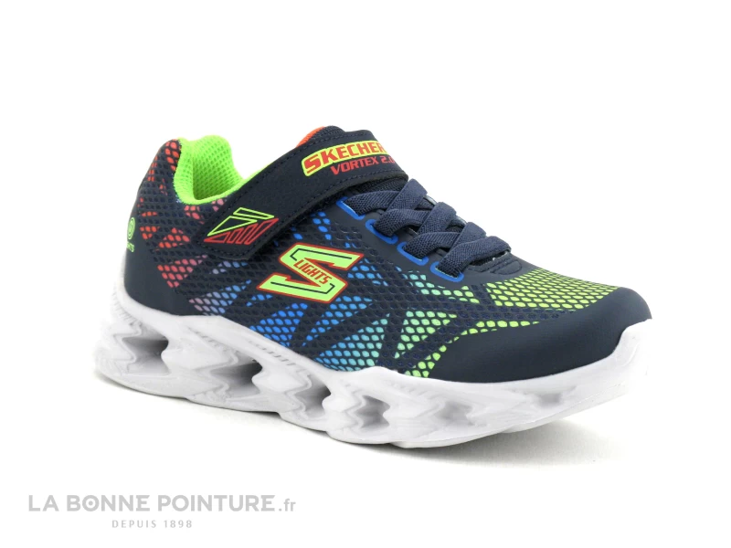 Skechers 400602L - VORTEX 2-0 - Bleu Vert Multi - Sneakers GARCON – Image 5