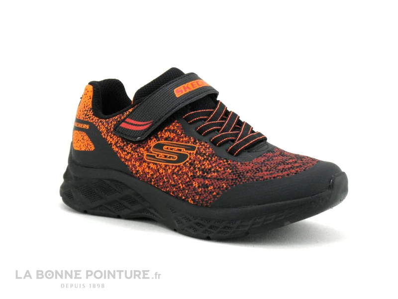 Skechers 403920L MICROSPEC II - Black Red - Basket GARCON – Image 5