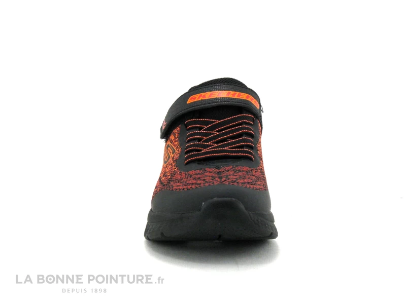 Skechers 403920L MICROSPEC II - Black Red - Basket GARCON – Image 2