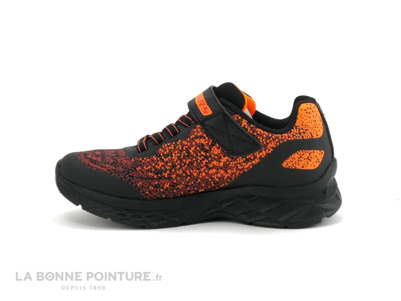 Skechers 403920L MICROSPEC II - Black Red - Basket GARCON – Image 3