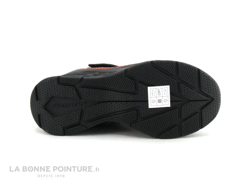 Skechers 403920L MICROSPEC II - Black Red - Basket GARCON – Image 7