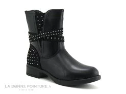 Wipop Dairy Noir-boots Fille Zippees